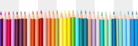 PNG Colored pencil backgrounds order arrangement. 