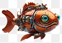 PNG Cute fish robot animal transportation underwater. AI generated Image by rawpixel.