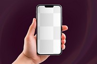 Png mobile phone mockup, transparent screen