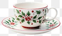 PNG  Folk art tea cup Nordic porcelain. AI generated Image by rawpixel.