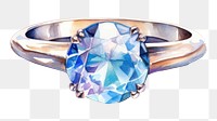 PNG Gem ring gemstone jewelry diamond. AI generated Image by rawpixel.