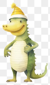 PNG Cute alligator animal cartoon nature. 