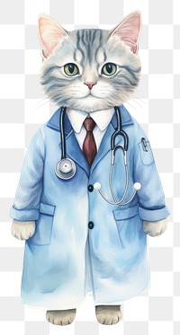 PNG Cat hospital patient animal veterinarian mammal. AI generated Image by rawpixel.