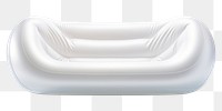 PNG  A inflatable bean sofa white  simplicity. AI generated Image by rawpixel.