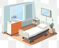 PNG Hospital room architecture furniture building. AI generated Image by rawpixel.