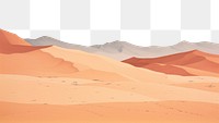 PNG  Desert landscape outdoors nature. AI generated Image by rawpixel.