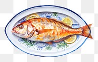 PNG Seafood seafood dish fish. AI generated Image by rawpixel.