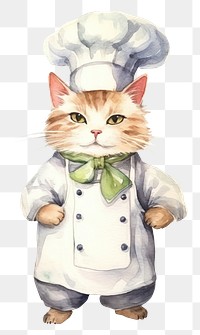 PNG Uniform mammal chef cat. 