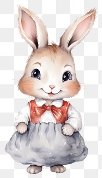 PNG Animal mammal bunny representation. AI generated Image by rawpixel.