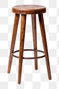 PNG Tall wooden bar furniture stool chair. 