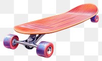 PNG  Skateboard sports white background skateboarding. AI generated Image by rawpixel.