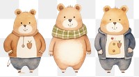 PNG Hamster family cartoon mammal animal. 