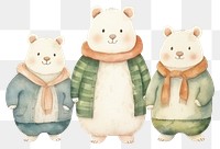 PNG Hamster family cartoon cute toy. 