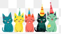 PNG Cat party mammal animal pet. 