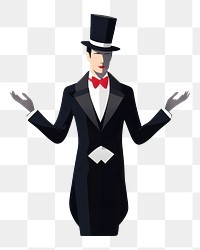 PNG Magician tuxedo adult white background. AI generated Image by rawpixel.