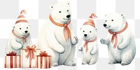 PNG Polar bear party cartoon mammal animal. 