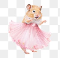 PNG Couple hamster dancing rat rodent mammal. AI generated Image by rawpixel.