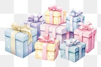 PNG  Gift boxs white background celebration anniversary. AI generated Image by rawpixel.