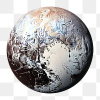 PNG Pluto planet space globe white background. AI generated Image by rawpixel.