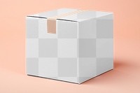 Cardboard box png mockup, transparent design