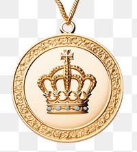 PNG  Gloden medal necklace pendant jewelry. AI generated Image by rawpixel.