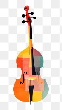 PNG Double bass guitar cello paper.