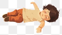 PNG Child sleeping cartoon baby. AI generated Image by rawpixel.