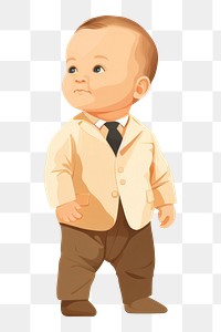 PNG Young baby portrait suit representation. 