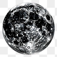 PNG Moon moon sphere space. AI generated Image by rawpixel.