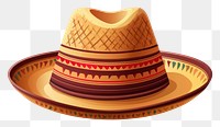 PNG Hat Mexico sombrero white background. AI generated Image by rawpixel.
