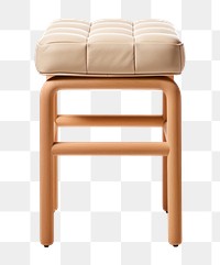 PNG Beige padded tate stool furniture simplicity. 