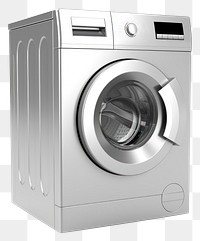 PNG  Aluminium Washing machine appliance washing dryer. AI generated Image by rawpixel.