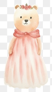 PNG Animal wedding cartoon doll toy. 