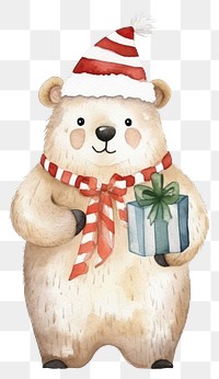 PNG Animal christmas snowman cartoon white background. AI generated Image by rawpixel.