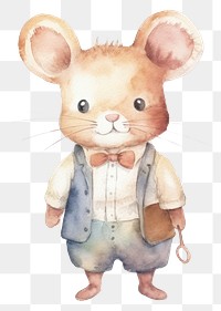 PNG Mouse teacher cartoon animal cute. 