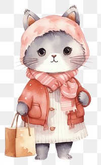 PNG Shopping animal cartoon cute  