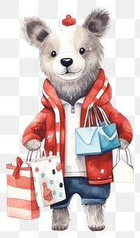 PNG Shopping cartoon cute toy. AI generated Image by rawpixel.