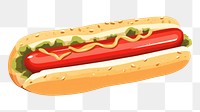 PNG Hotdog ketchup food bratwurst. AI generated Image by rawpixel.