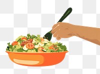 PNG Cesar Salad cooking salad hand. 