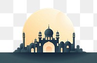 PNG Eid Mubarak day architecture crescent building. AI generated Image by rawpixel.