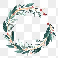 PNG Christmas wreath pattern nature night. AI generated Image by rawpixel.