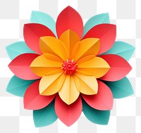 PNG One flower origami dahlia craft. AI generated Image by rawpixel.