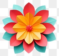 PNG One flower origami dahlia craft. 