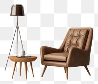 PNG  Armchair furniture stool lamp