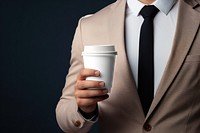 Paper coffee cup png mockup, transparent design