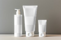 Skincare set png mockup, transparent design