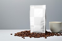 Coffee bean bag png mockup, transparent design