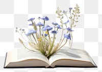 PNG Flower book publication wildflower. AI generated Image by rawpixel.