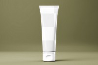 Skincare tube png mockup, transparent product packaging