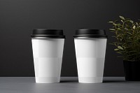 Paper coffee cup png mockup, transparent design